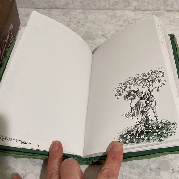 New, unique journal, 3D cover with unicorn in forest - Picture 7 of 11